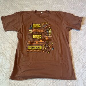 Dave Mathew’s 2012 Brown Tour T-Shirt, Men’s M (NWOT)